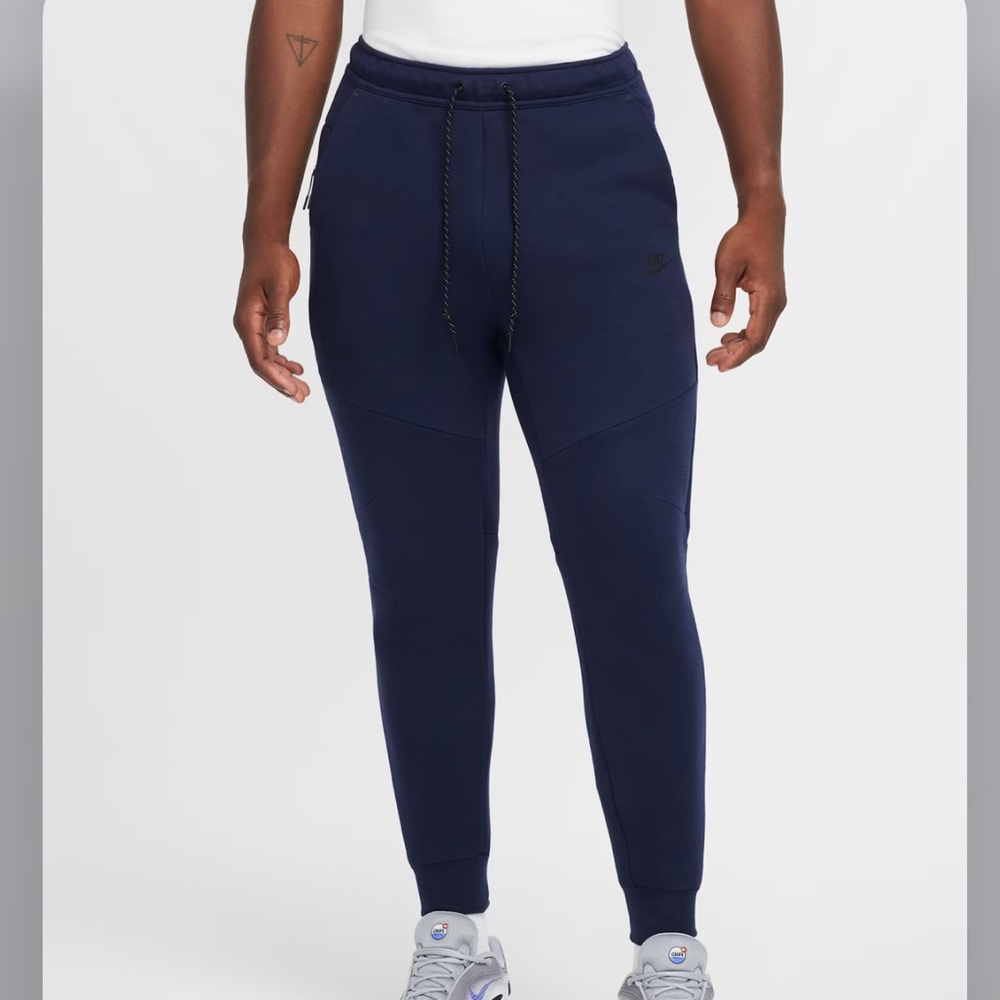 NIKE FLEECE JOGGERS SLIM FIT BLUE - XXL - Picture 1 of 10